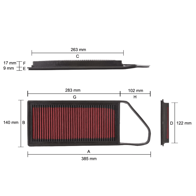 Sport-Air-Filter-Replacement-Filter-Peugeot-206-FR